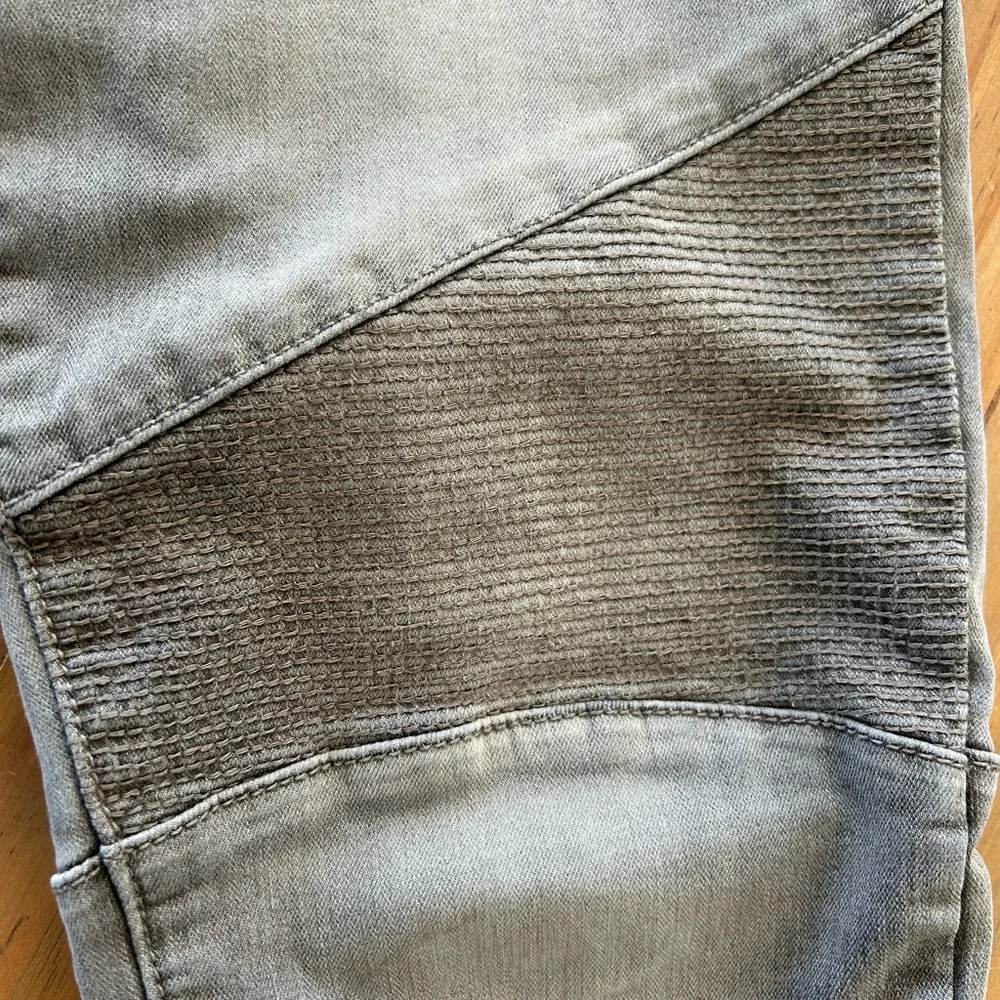 Free People Grey Moto Skinny Jeans 26 - Picture 9 of 10